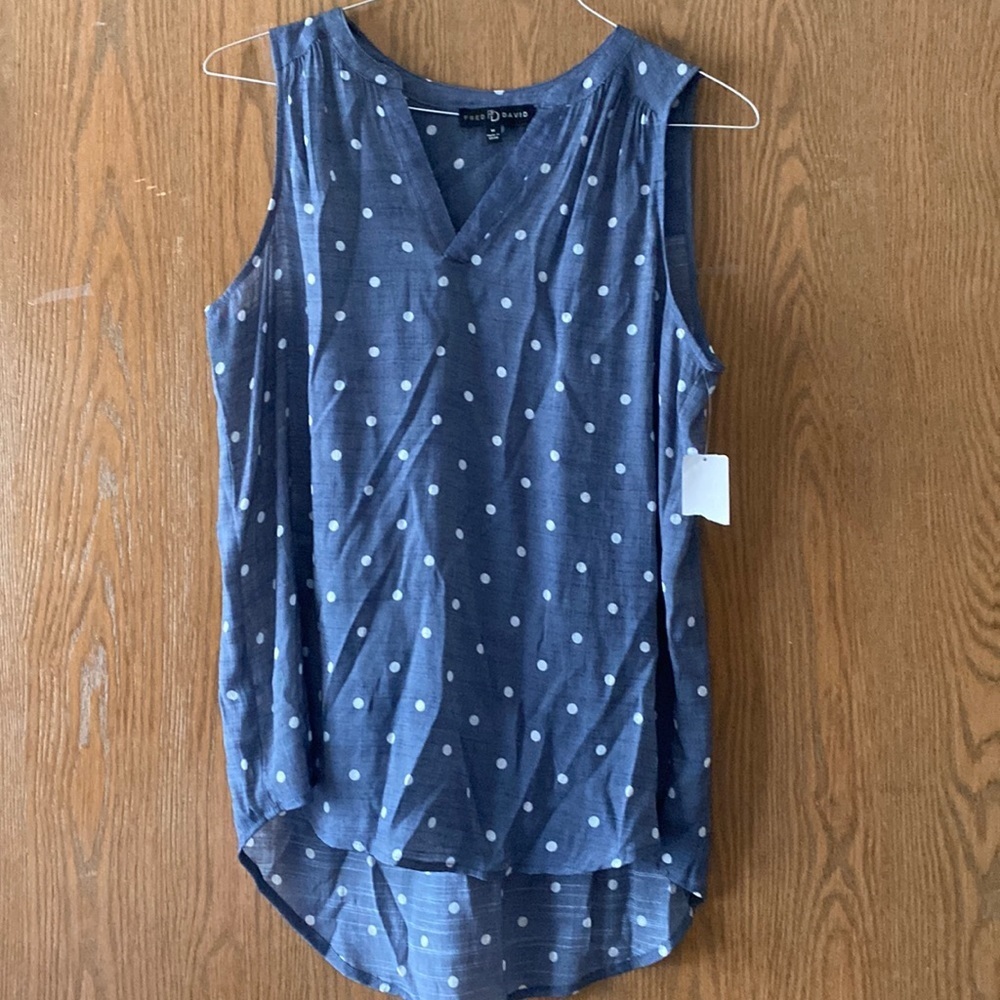 Fred David size M sleeveless top